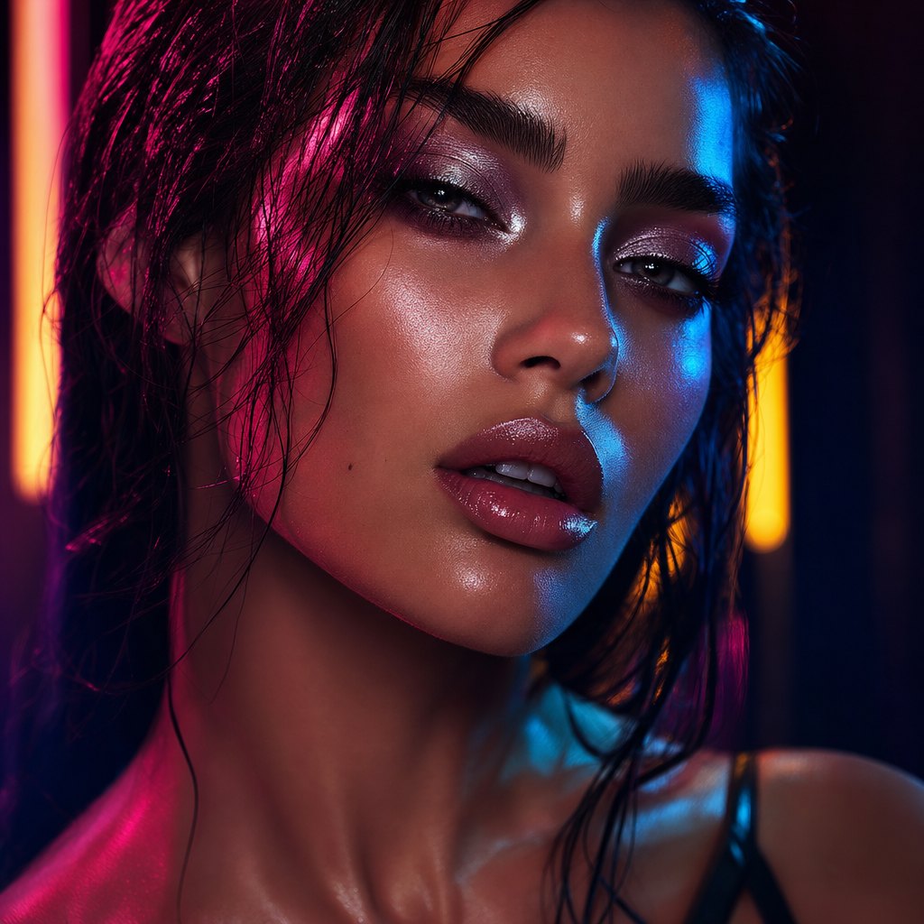 GPT-5.4 Image 2 result for Neon glamour