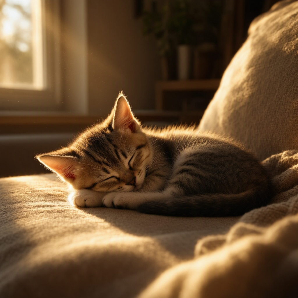 MAI-Image 2.5 result for Kitten, sunlight