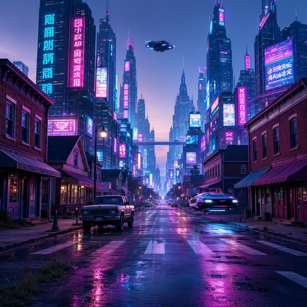 MAI-Image 2.5 result for Cyberpunk town