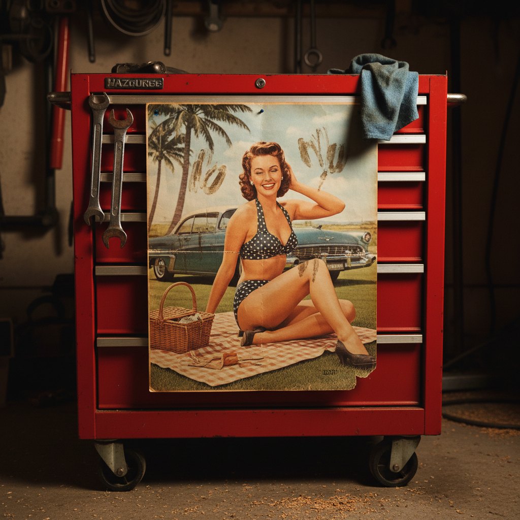 Nano Banana result for Pinup centerfold