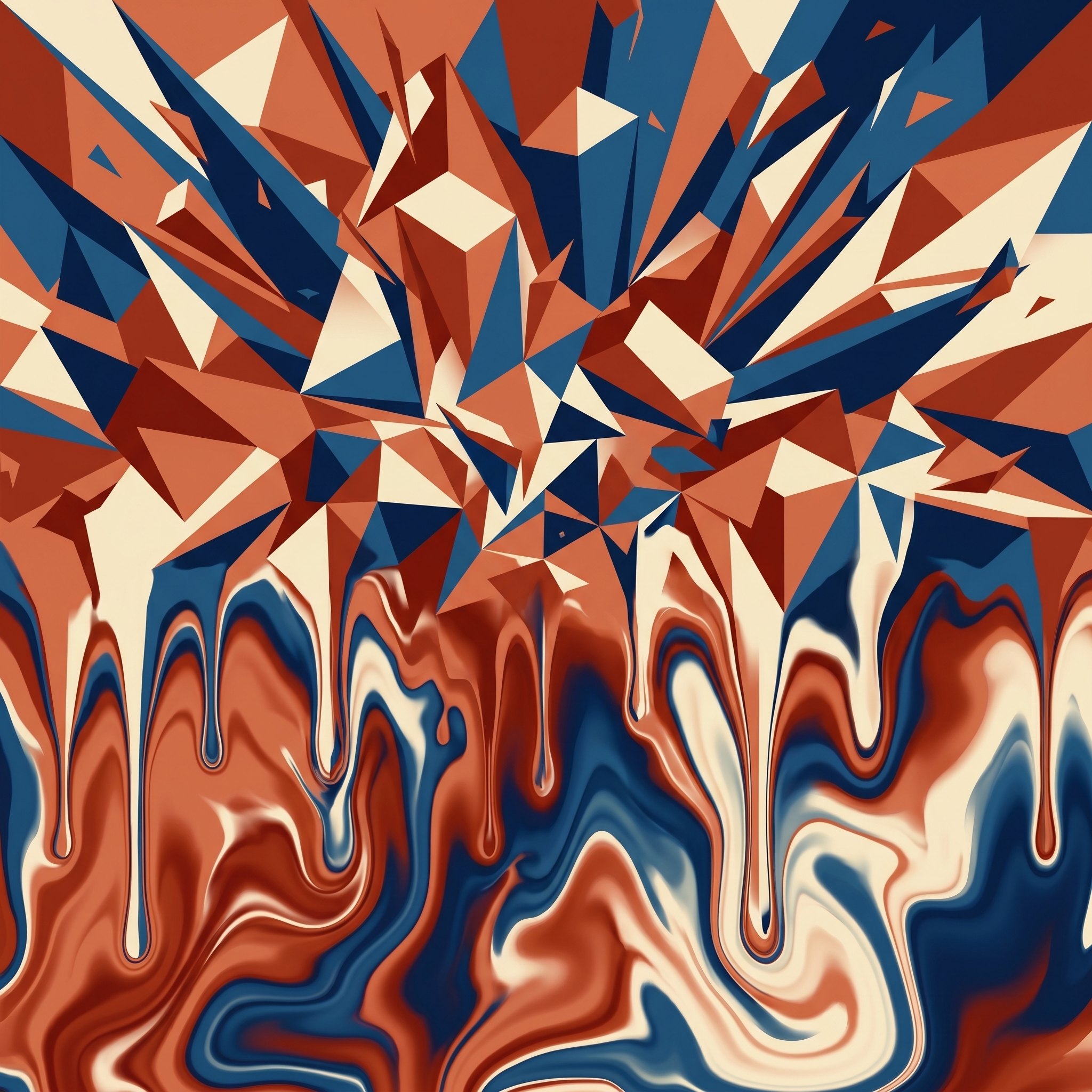 Nano Banana Pro result for Melting geometry