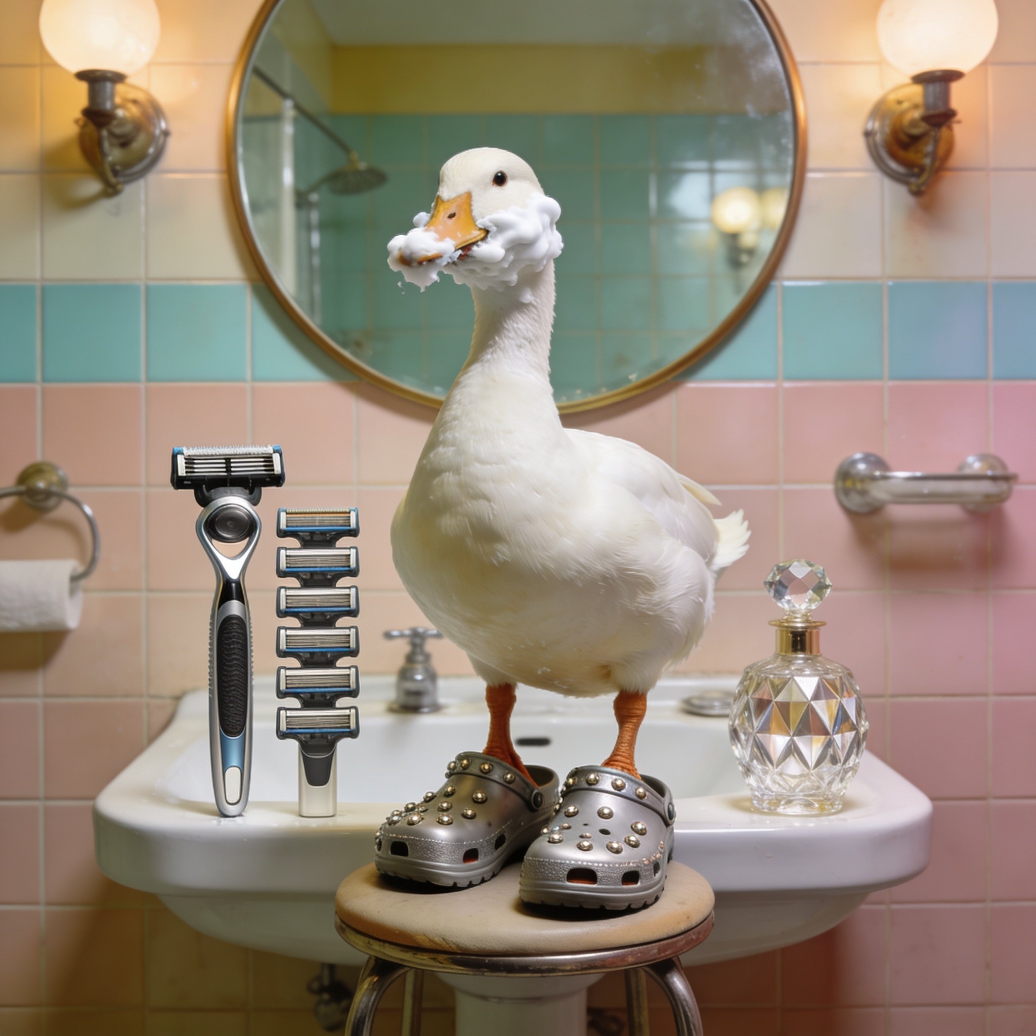 Seedream 4.5 result for Duck models 3 products