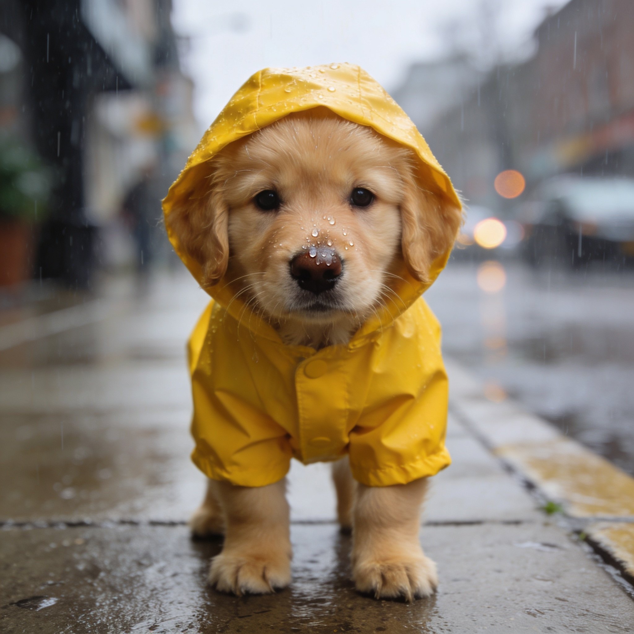 Seedream 4.5 result for Puppy raincoat