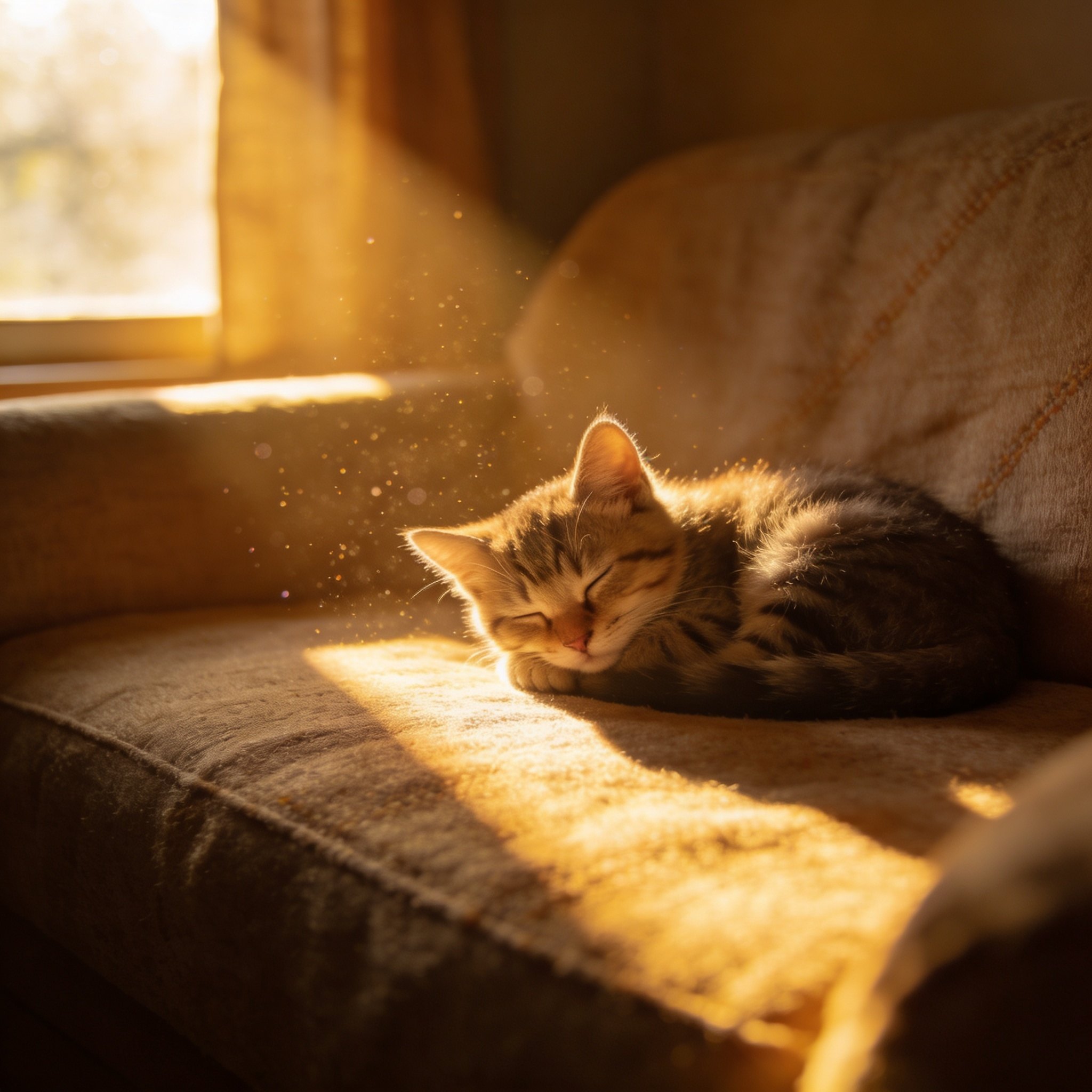Seedream 4.5 result for Kitten, sunlight