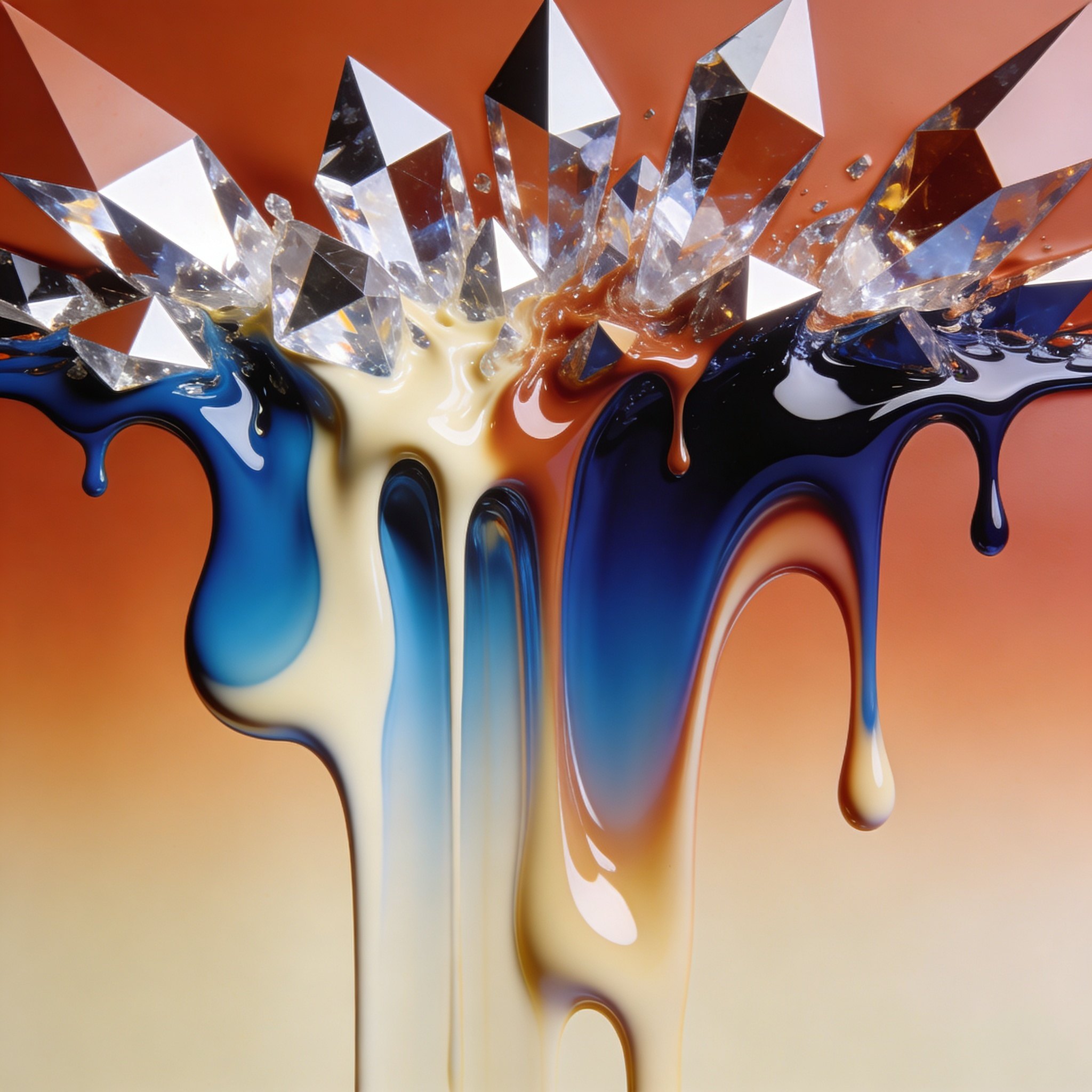 Seedream 4.5 result for Melting geometry