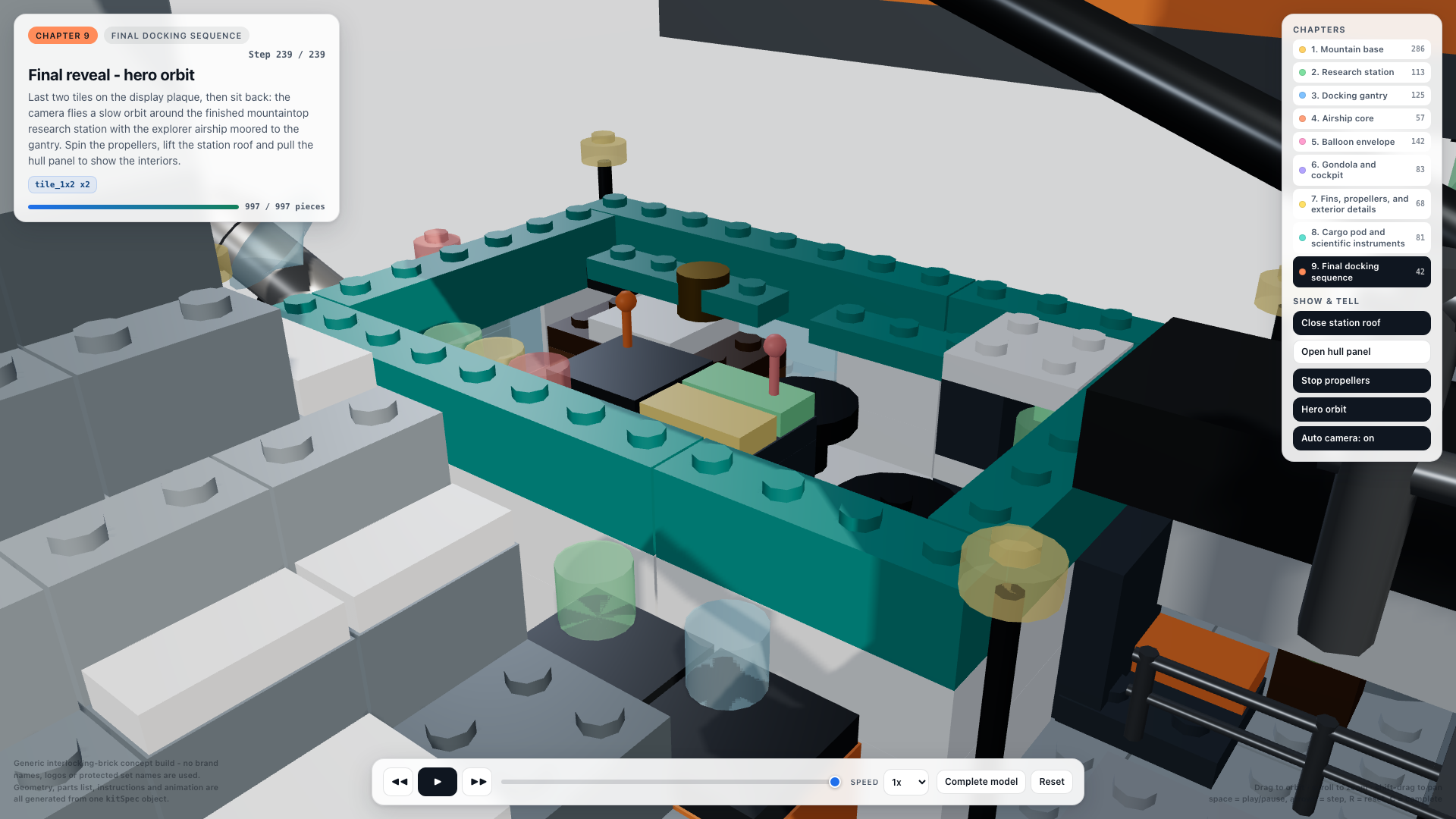 Airship station interior detail