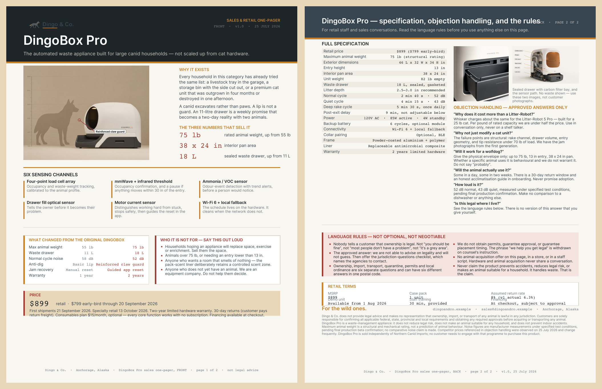 Executive one-pager