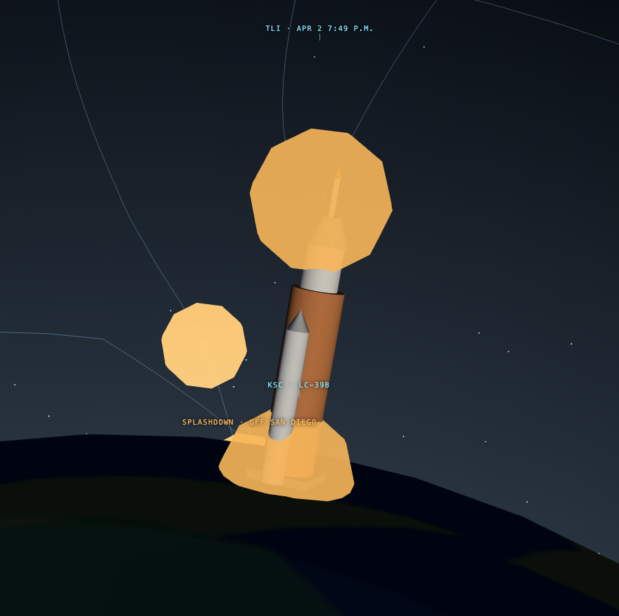 Launch closeup