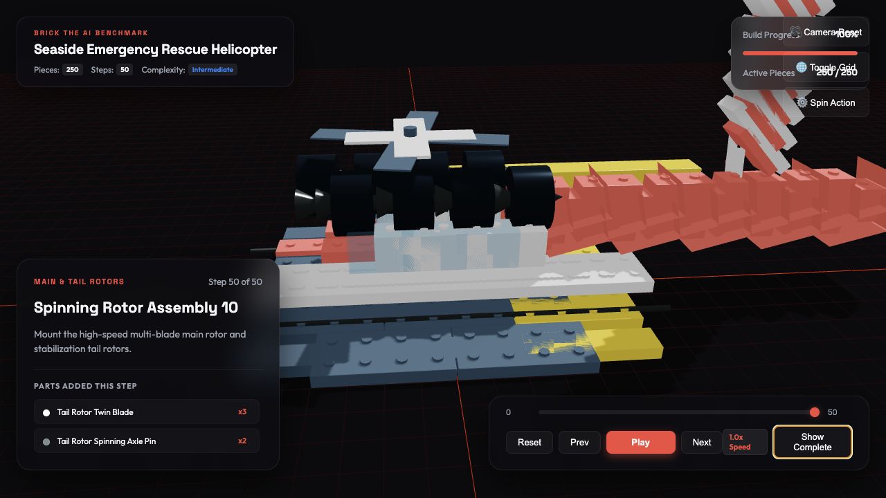 250-piece rescue helicopter