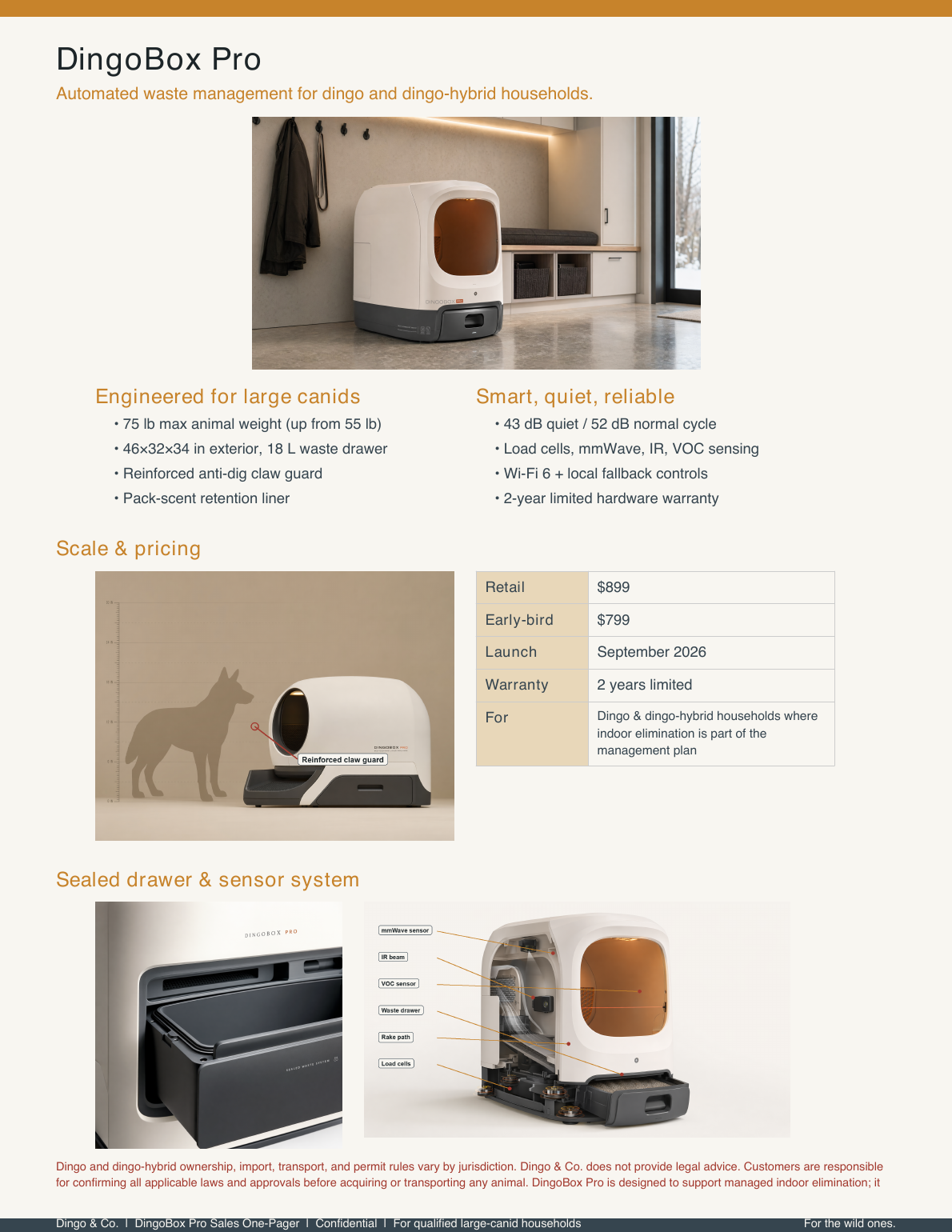Sales one-pager